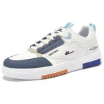 Кроссовки WARRIOR Skateboarding Shoes Men Low-top Blue, бежевый/синий - фото 3