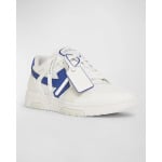 Мужские узкие двухцветные кроссовки Out Of Office Off-White, цвет White - Blue - фото 3