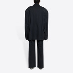 Куртка Men's Balenciaga FW21 Retro Knit Large Jacket Black, черный - фото 4