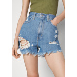 Джинсовые шорты Levi's High Waisted Mom, голубой деним - фото 6