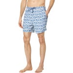 Пляжные шорты Ted Baker Salco Mid Scale Geo Swimshorts, цвет Dark Blue - фото