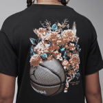 Футболка Jordan Big Kids' Floral Jumpman T-Shirt, черный - фото 4