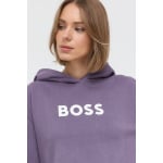 Хлопковая толстовка Boss, фиолетовый - фото 4