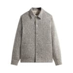 Рубашка Kith Slub Boucle Boxy Collared Overshirt, серый - фото