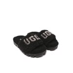 Тапочки UGG W COZETTA CURLY GRAPHIC, черный - фото 3