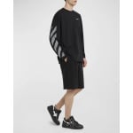 Мужские кожаные кроссовки для баскетбола вне офиса Off-White, цвет Black - Whi - фото 2