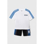 КОМПЛЕКТ ДЕТСКОЙ КОРОТКОЙ ФУТБОЛКИ adidas Originals, белый - фото