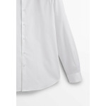 Деловая рубашка STRETCH SLIM-FIT Massimo Dutti, цвет white - фото 9