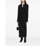 Lanvin draped midi dress, черный - фото 2