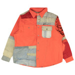 Рубашка 424 Reworked Work Button Down 'Orange/Blue', разноцветный - фото