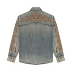 Джинсовая рубашка Levis x Denim Tears Western Stitch, Worn Indigo - фото 2