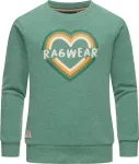 Свитер Ragwear "Evka Print", стильный свитшот для девочек с классным логотипом, мятный - фото