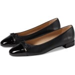 Туфли на плоской подошве Stuart Weitzman Sleek Bow Flat, черный - фото