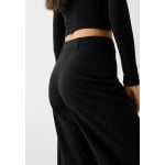 Брюки WIDE-LEG TAILORED Bershka, цвет black - фото 3