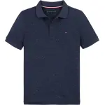 Рубашка-поло Tommy Hilfiger "MONOTYPE MELANGE REGULAR POLO SS", для детей до 16 лет, с вышивкой логотипа, цвет Aegean Sea Heather - фото