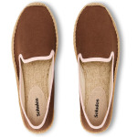 Лоферы Soludos Smoking Slipper Espadrille, цвет Brown / Light Pink - фото 2