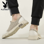 Кроссовки мужские Lifestyle Shoes Men Low-Top Playboy, хаки - фото 4