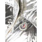 Moncler Enfant дутый жилет Blavet, серебристый - фото 3