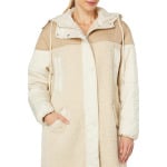 Куртка Mixed Media Quilted Anorak Avec Les Filles, цвет Oat - фото 3