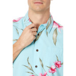 Рубашка Night Bloomer Short Sleeve Woven Quiksilver, цвет Gulf Stream Night Bloomer - фото 3