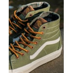 Кеды Vans SK8-Hi с высоким берцем, черный / оливковый - фото 3