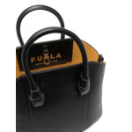 Furla сумка-тоут с тисненым логотипом, черный - фото 5