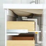 Умывальник и тумба, под дуб, 60х48х39 см, смеситель BROGRUND ÄNGSJÖN/BACKSJÖN IKEA - фото 3