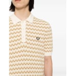 Fred Perry футболка из полиэстерового трикотажа «Букле-жаккард», коричневый - фото 5