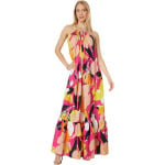 Платье Ted Baker Ikella Strappy Linen Maxi Dress with Pleat Detail, цвет Bright Pink - фото 3