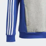 Толстовка Adidas Sportswear с капюшоном "TIBERIO 3STRIPES COLORBLOCK KIDS HOODIE", цвет Semi Lucid Blue / White / Medium Grey Heather - фото 4