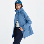 Стеганая куртка женская Aigle, цвет Gray-blue-cyan - фото 4