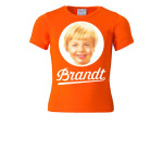 Футболка LOGOSHIRT Brandt Zwieback, неоновый оранжевый - фото