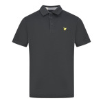 Рубашка-Поло с контуром и планкой на пуговицах Lyle & Scott, черный - фото