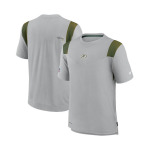 Мужская серая футболка Green Bay Packers Sideline Player Uv Performance Nike, серый - фото 4