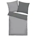 Постельное белье TOM TAILOR HOME «TWO-TONE SOLID COLORS в размере. 135х200см, 155х220см или 200х220см", новая спальня, двойной шов на подушке, цвет Moody Grey - фото