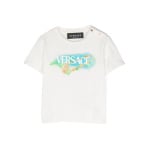 Versace Kids футболка с логотипом, белый - фото