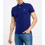 Поло POLO RALPH LAUREN slim fit pique, синий - фото 2