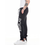 Тканевые брюки Replay Sweatpants Piece Dyed Cotton Fleece, черный - фото 3