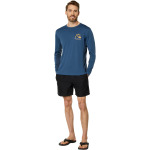 Плавки Quiksilver Waterman Bamboo Check 2 Long Sleeve Surf Tee, цвет Ensign Blue - фото 4