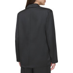 Блейзер DKNY Long Sleeve Two-Pocket Satin, черный - фото 2