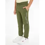 Спортивные брюки Tommy Hilfiger "ESSENTIAL SEATPANTS", дети до 16 лет, с вышитым логотипом-флажком, оливковый - фото