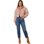 Пуховик Avec Les Filles Water-Resistant Knit Cropped Puffer, цвет Clay - фото 3