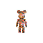 Be@rbrick Энди Уорхол × ЖАН-МИШЕЛЬ БАСКИЯ №2 100% и 400% - фото