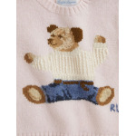 Ralph Lauren Kids комплект Polo Bear из топа и брюк, нейтральный цвет - фото 3