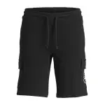 Брюки-джоггеры Jack & Jones Junior "JPSTSWIFT CARGO SWEAT SHORTS AUT JNR", черный - фото