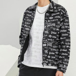 Куртка унисекс Dickies, цвет Black Dickies all-over print - фото 2