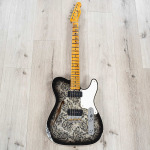 Электрогитара Fender Custom Shop Limited Edition Dual P90 Tele Relic Guitar, Black Paisley - фото 3