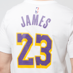 Футболка Nike NBA Los Angeles Lakers Tee, белый/фиолетовый/желтый - фото 4