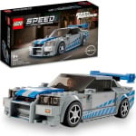 Пластиковый конструктор Nissan skyline gt r 2 форсаж 319 деталей мир голубой воды Lego - фото