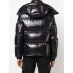 Moncler глянцевый пуховик, черный - фото 4